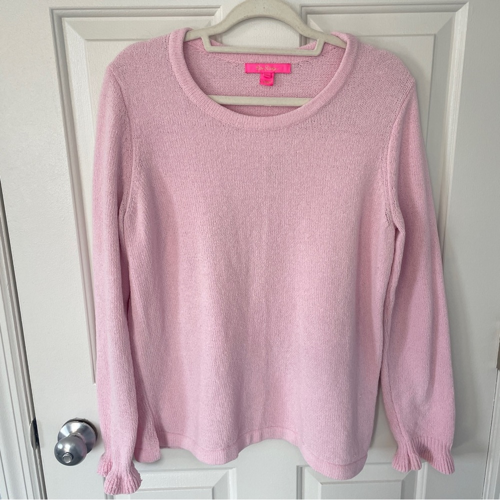 Lilly Pulitzer Ruffle sweater XL